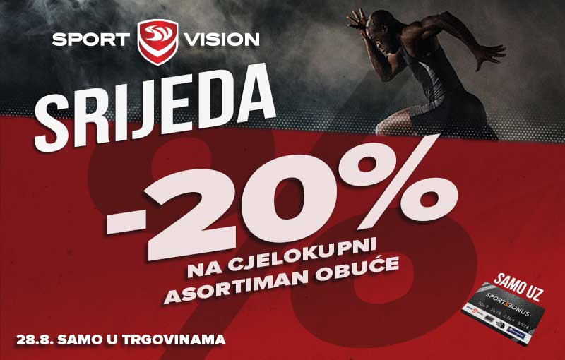 Sport Vision  B2S Srijeda donosi idealnu priliku za kupnju omiljene obuće! 